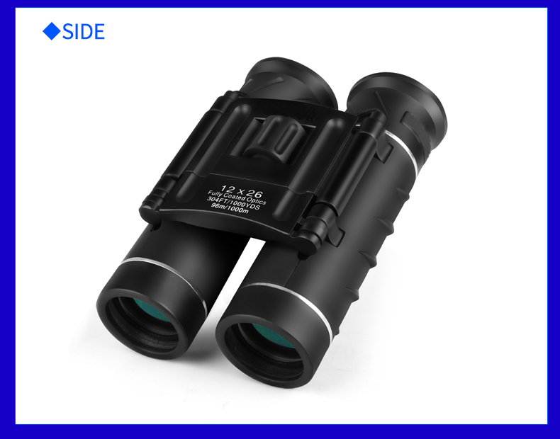 12X26 Day Night Vision Binoculars Opera Glasses Compact Folding Travel Mini Size