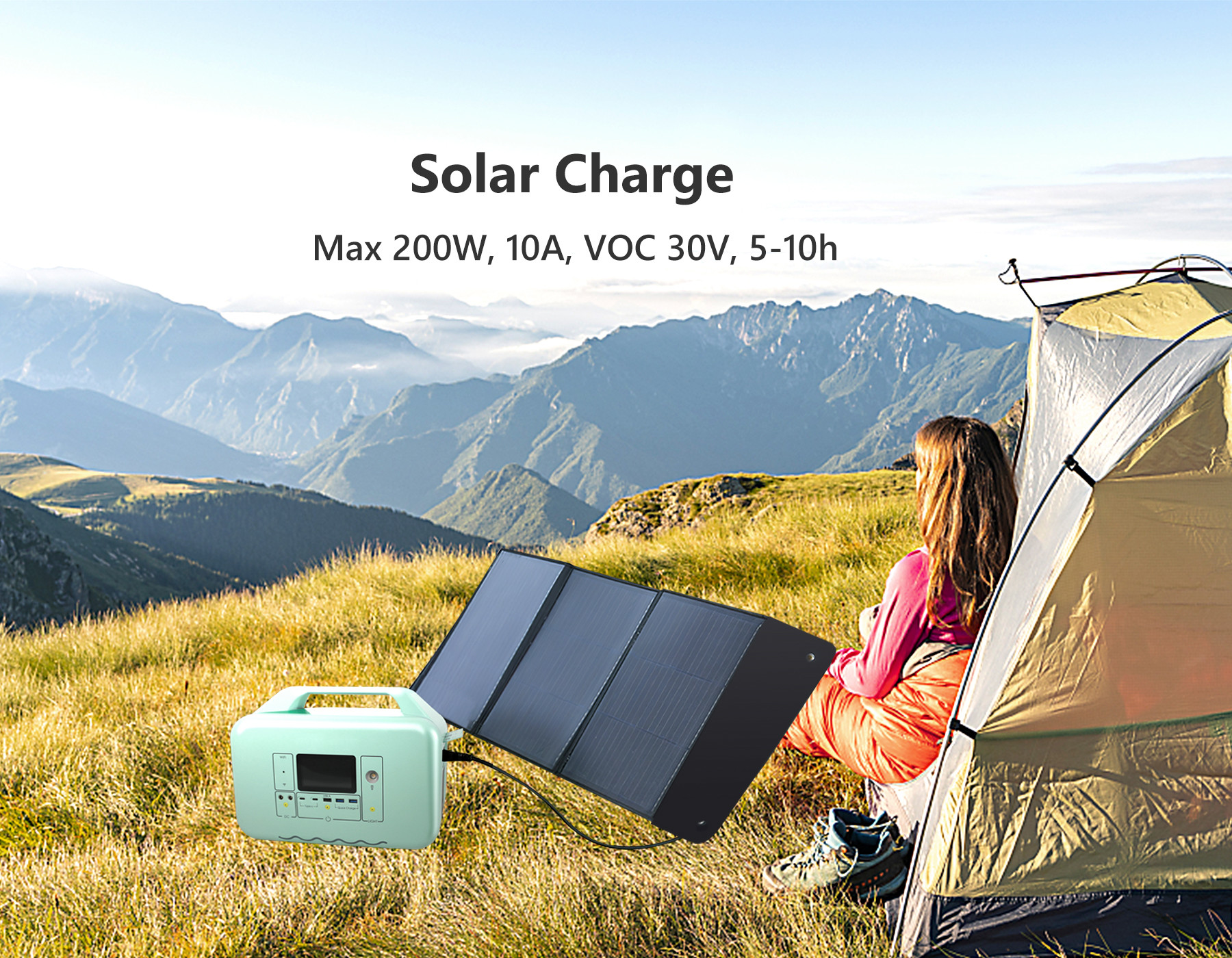 2000w 1440Wh MPPT Portable Power Energy Storage Emergency Mobile Outdoor Power Supply