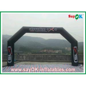 Custom Inflatable Arch Blower Inflatable Finishing Line Arch PVC Black CE / UL