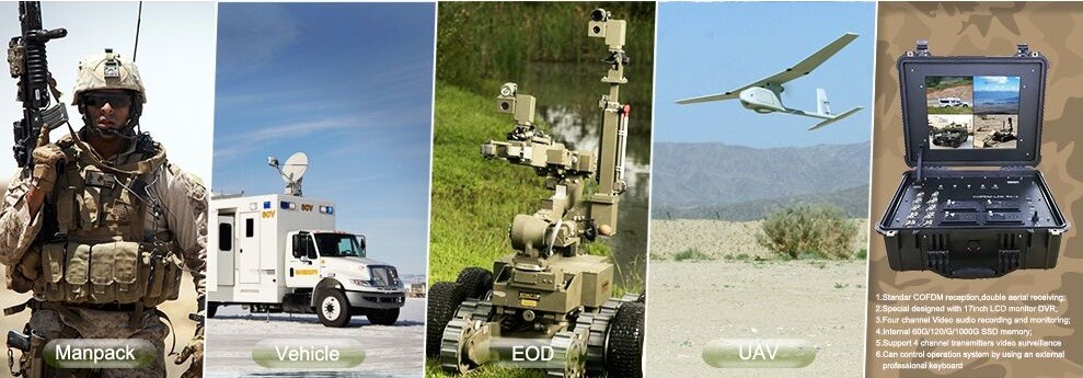 Military Drone 10Km Wireless HD Video Data Transmitter 300MHz