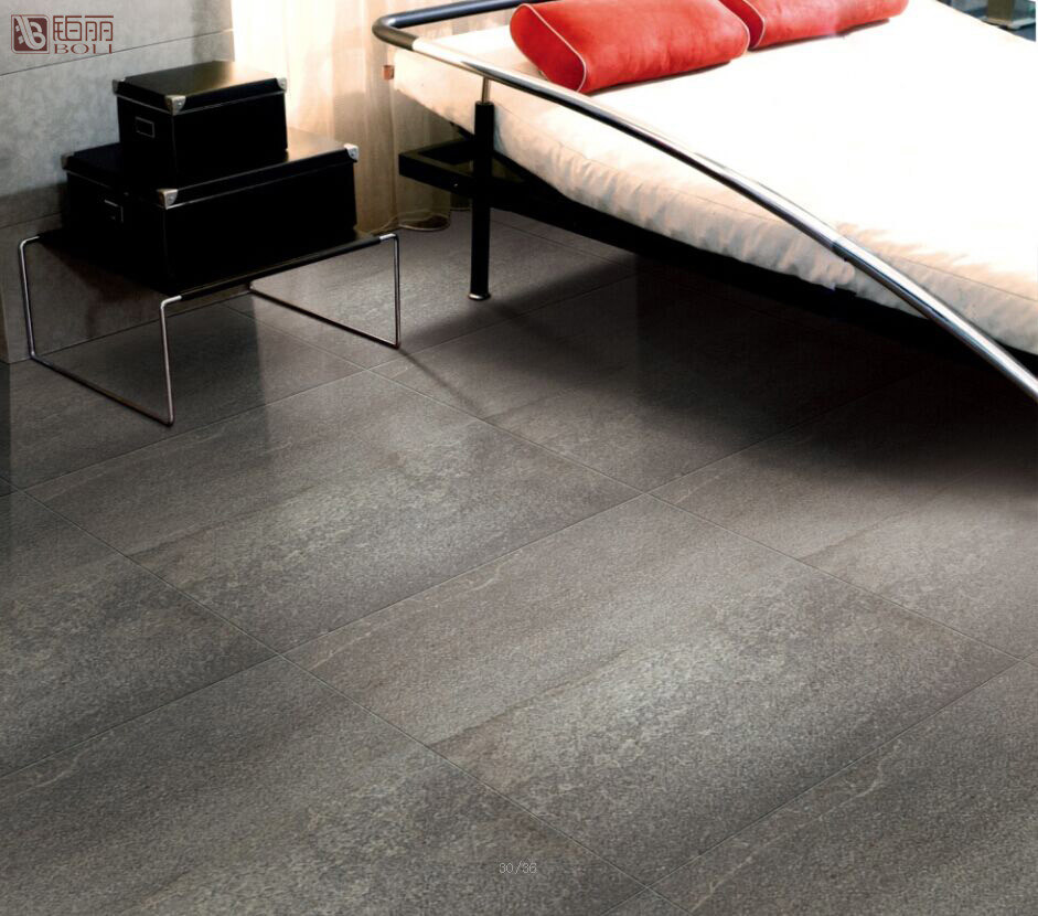 High Hardness Grey Porcelain Tiles 600x600 Slab Stone Effect Long Life Span