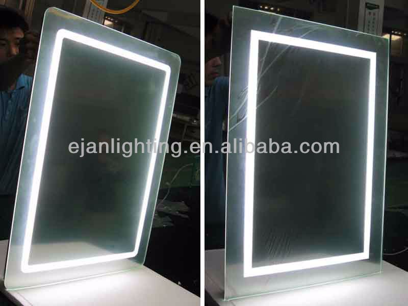 Wall Backlit Feature Rectangle Backlit Bath Light Mirror for Hotel ETL Certification