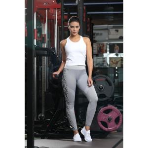  Eco Friendly Mesh Racerback Tank Recycled Polyester Seamless Sustainable Activewear Manufactures