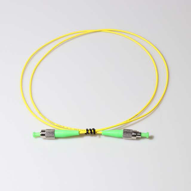 FC APC Single Mode Fiber Patch Cord , FTTH Fiber Optical Jumper Cord