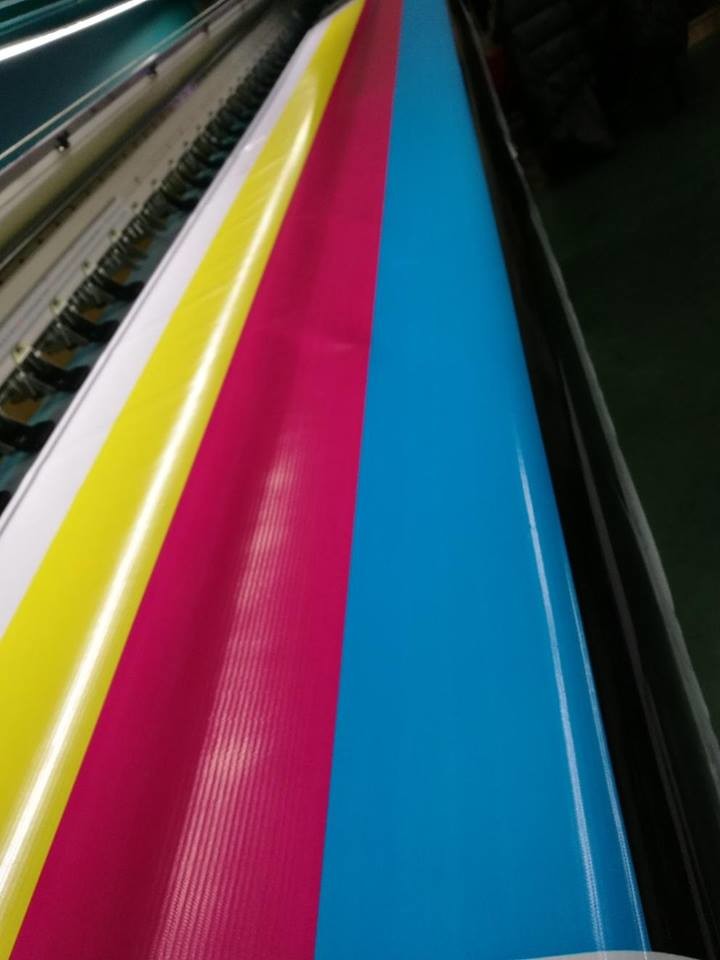Anti Flame 9x9 PVC Frontlit Flex Banner High Strength Yarn 440g