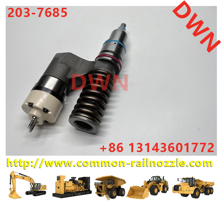 Diesel Engine Fuel Injector Excavator Accessories Diesel Motor Parts 2037685 203-7685 for 16H C-10 C-12 CPT372