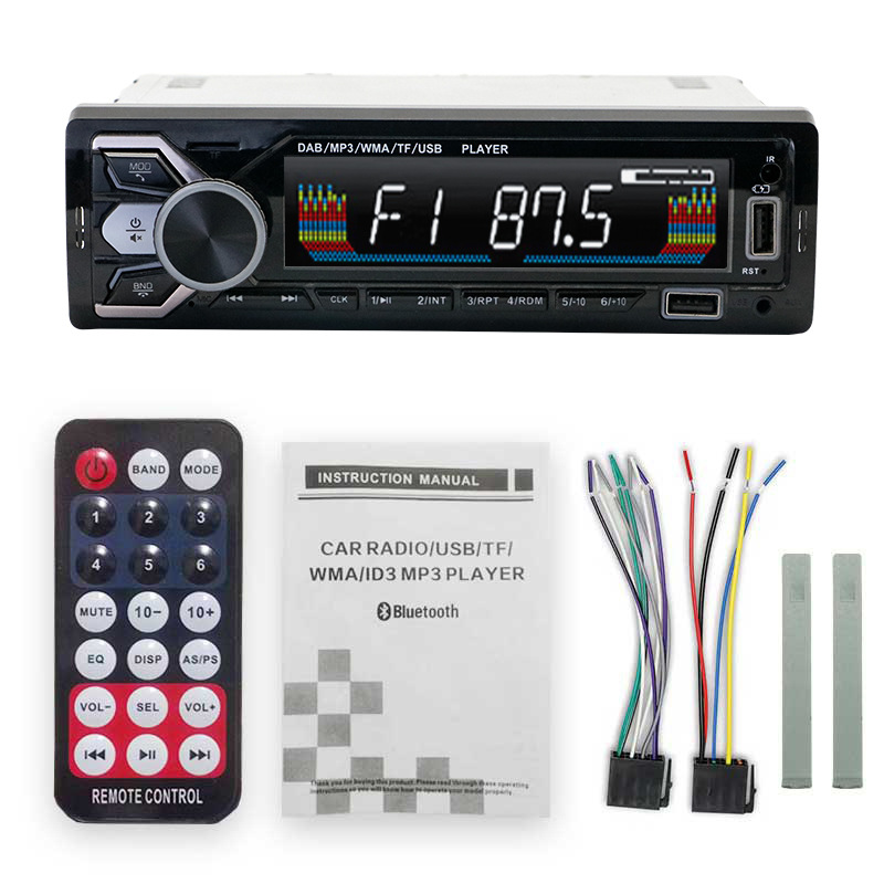 Universal 60Wx4 Car Radio Srereo MP3 Player FM Receiver Radio Stereo Audio Music USB/SD with in Dash AUX Input