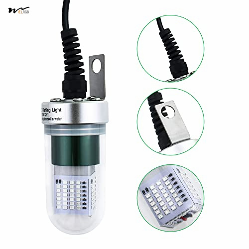 3000 Lumens Green LED Fishing Light for Dock Attractants and Night Fishing Underwater
