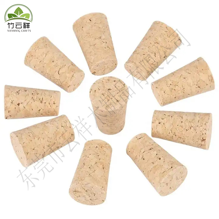 Custom Natural Glass Jar with Eco-Friendly Wood Cork High Quality Home Decor Wine/Spirit Bottle Stopper Wholesale DIY Friendly