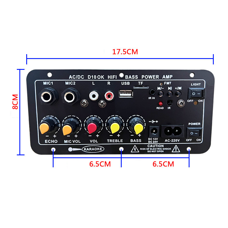 D10 BT Amplifier audio board for 12V 24V dartzeel Mono Subwoofer Amplificador Karaoke