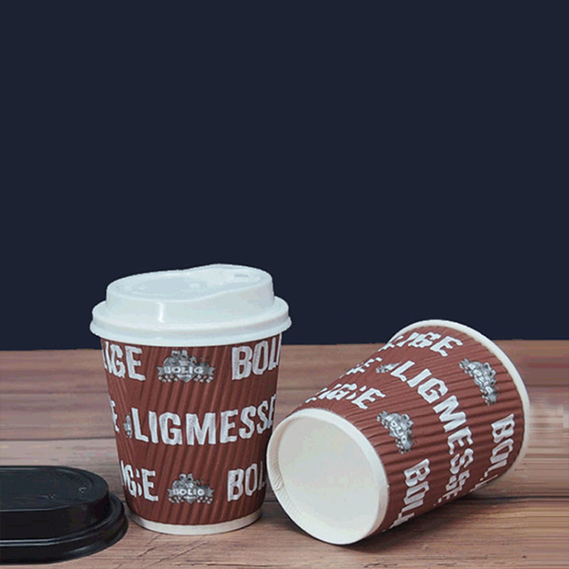 Factory Price Cheap Disposable Hot Drink Ripple Away Water Coffee Paper Cups