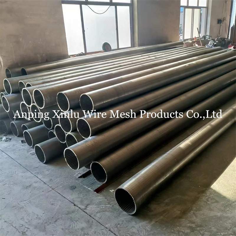 219mm Johnson Spiral V Wire Dewatering Well Screen Pipe No Magnetic Polishing For Groundwater Pump