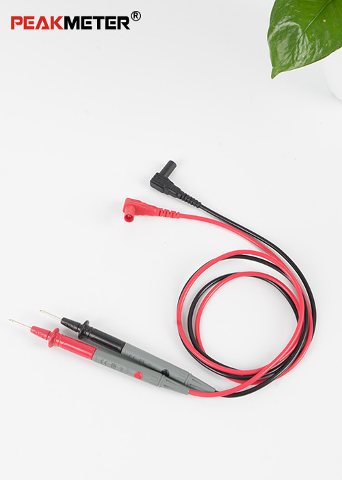 Electrical Multimeter Test Probes Gold Plate Wire Pen Cable Red + Black