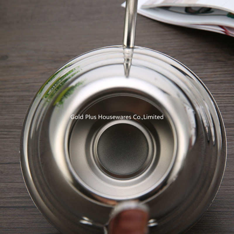 Hand Drip Vacuum Coffee Pouring Kettle Stainless Steel Tea Pot 1.8L