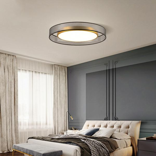 LED Ceiling Light All Copper Living Room Light Nordic Simple Room Round gold
