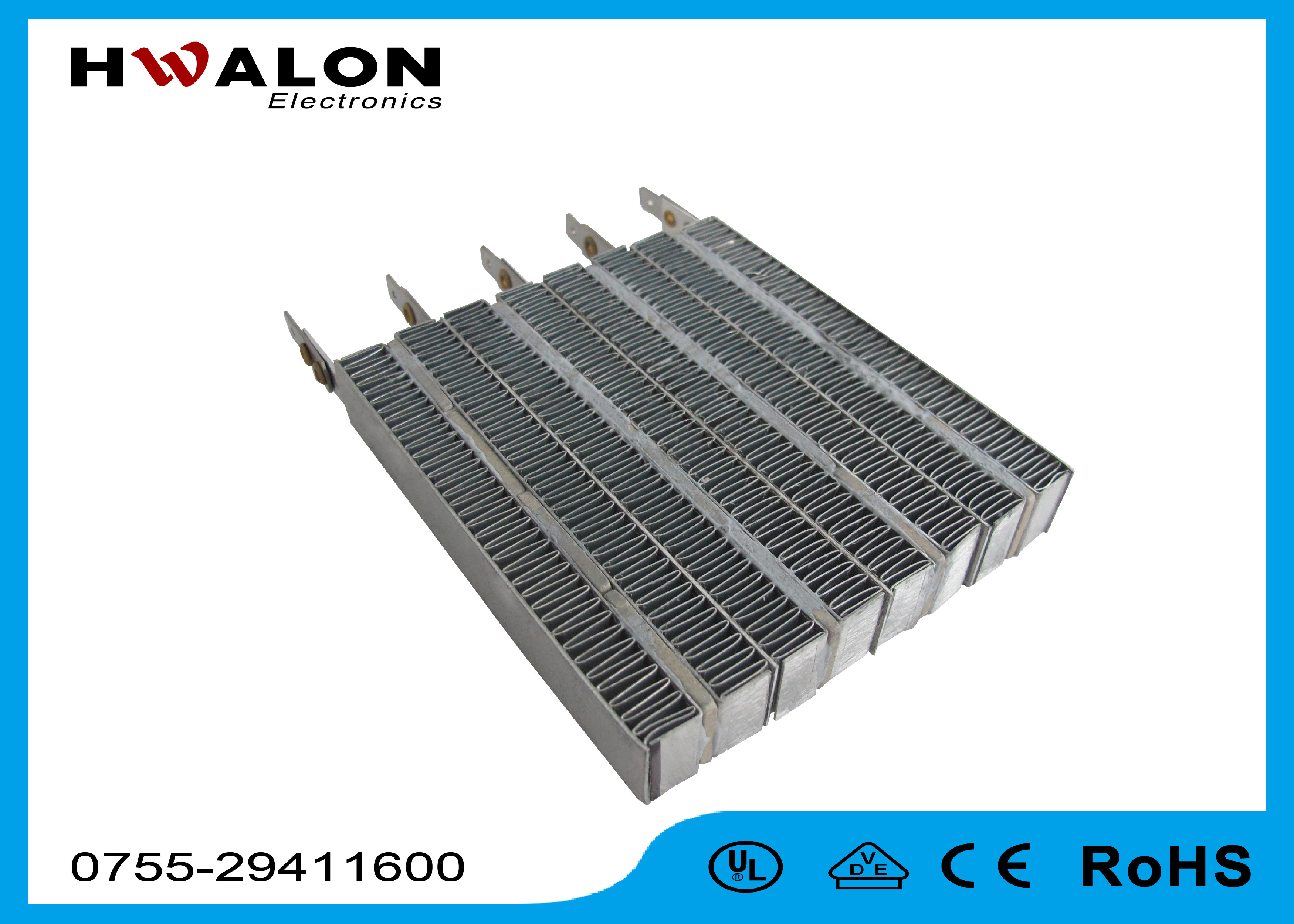 High Power PTC Ceramic Air Heater Element For Wind Warming Equipment / Electric Car
