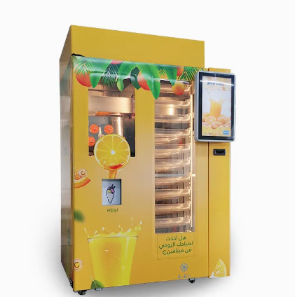  Natural Fruit Juice Unmanned Vending Machine 24 Hour Self Service Freshly Squeezed Manufactures