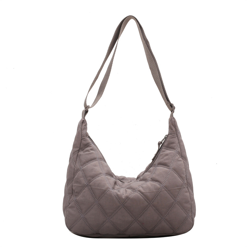Winter messenger bag women dumpling bag lightweight small shoulder armpit bag