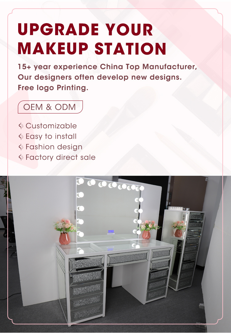 Full Length Hollywood 50x Magnifying Mirror Customzied