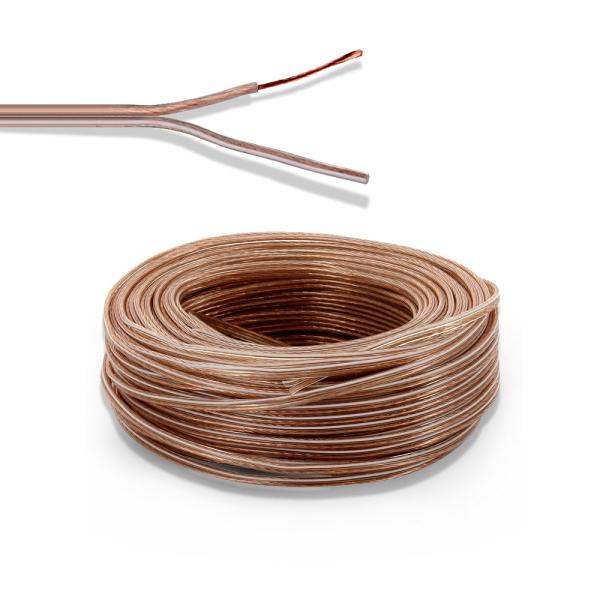 100M 16 AWG Shielded Speaker Cable 2 Conductor Flexible Pure Copper Polarized