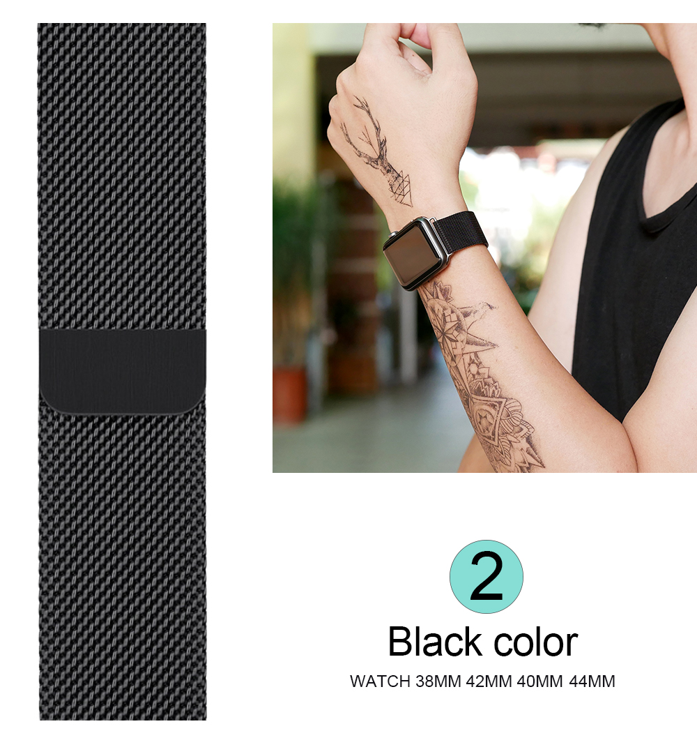 44mm metal bracelet smart Magnetic Closure Clasp 42mm watch charging band