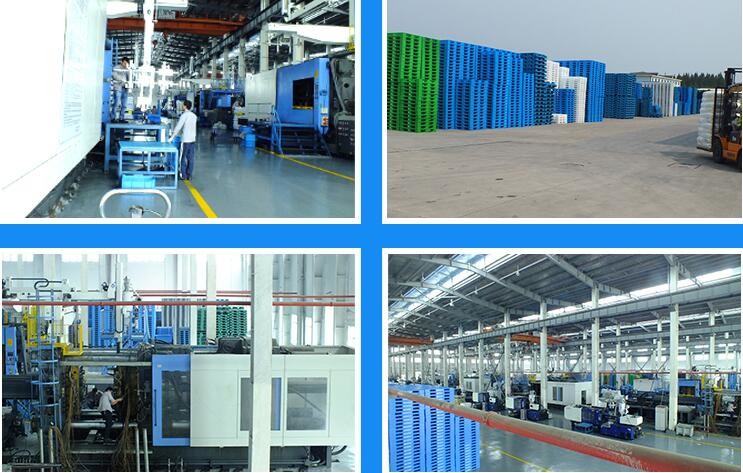100% Virgin HDPE wear-resistant anti-slip stackable plastic pallet, China Manufacturer accept custom standard stacking p