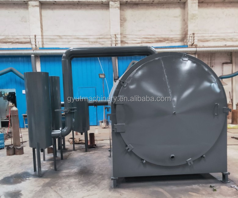 Smokeless Wood Sawdust Biomass Charcoal Coal Air Flow Continuous Carbonization Furnace