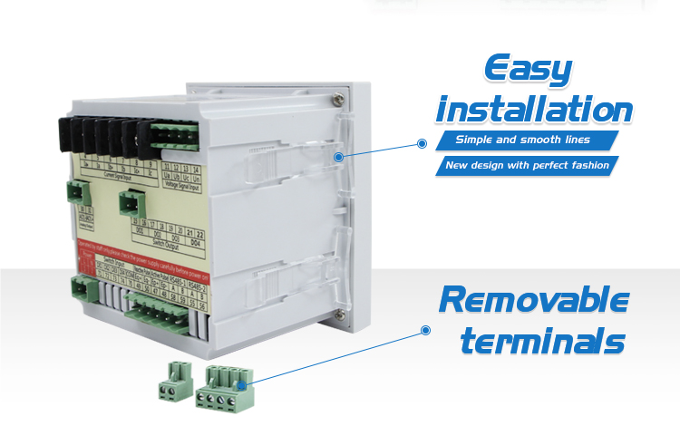 Three Phase LCD display Multifunction Power Meter with harmonic and multi-rate