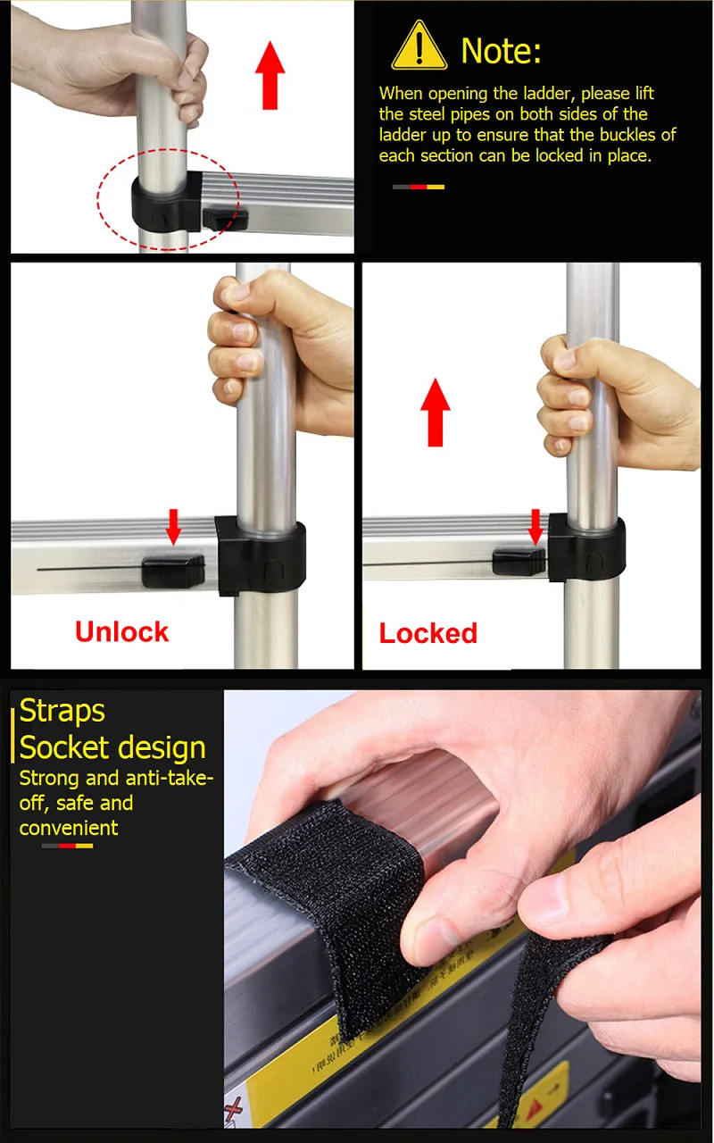 CE Emergency Rescue Equipment Retractable Aluminum Telescopic Ladder
