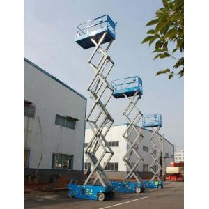 Mobile Manual Scissor Lift Extension Platform For Aerial Installation