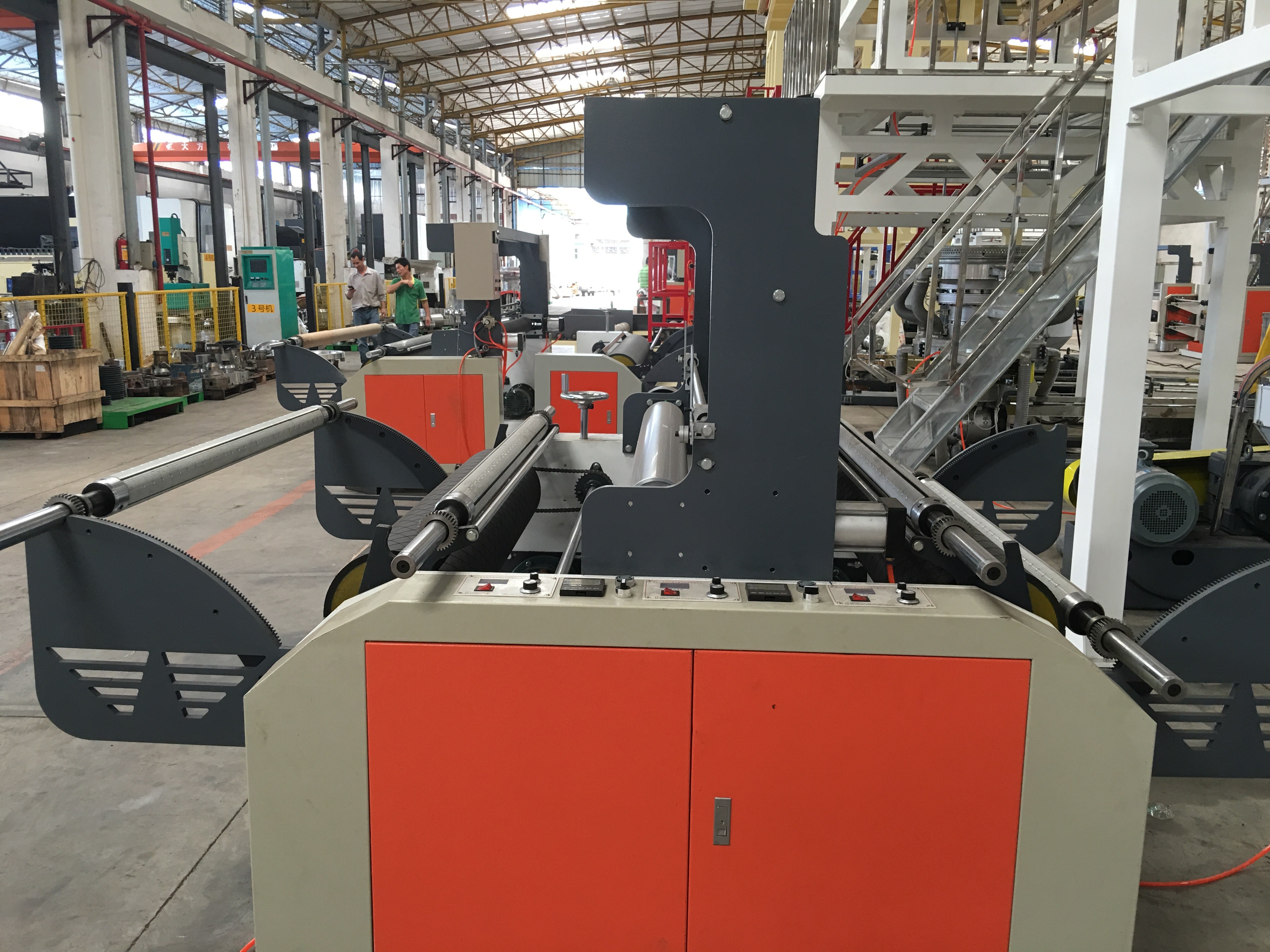 HDPE PE Blown Film Extrusion Machinery Single Screw 3 Phase