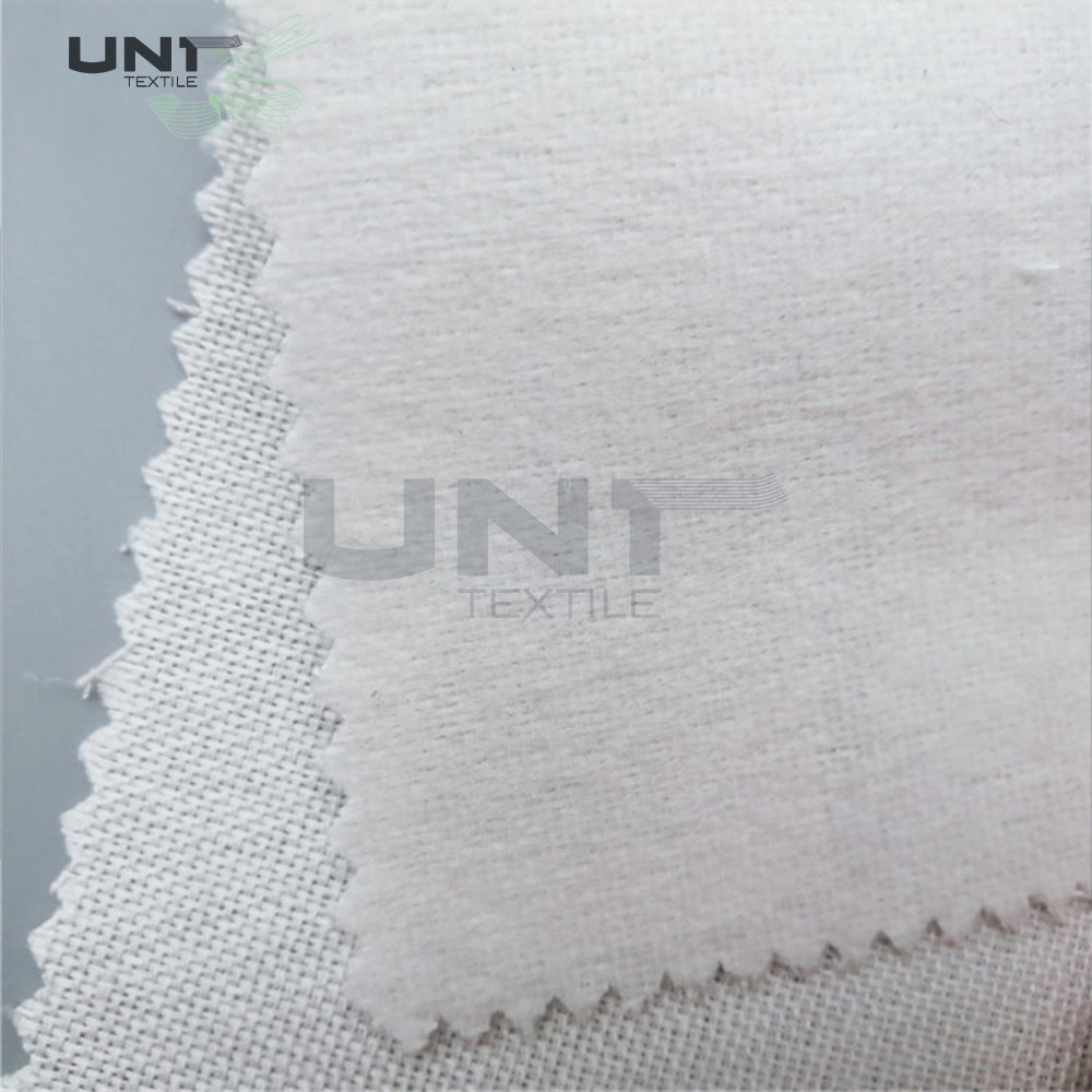 Single Side Brushed Woven Polyester Tie Interlining Fabric For Men Neck Tie