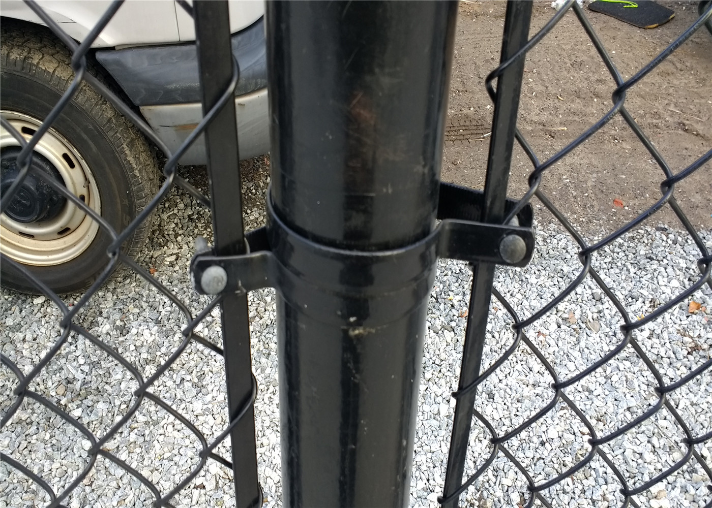 Galvanized chain link fence and pvc coated chain link fence