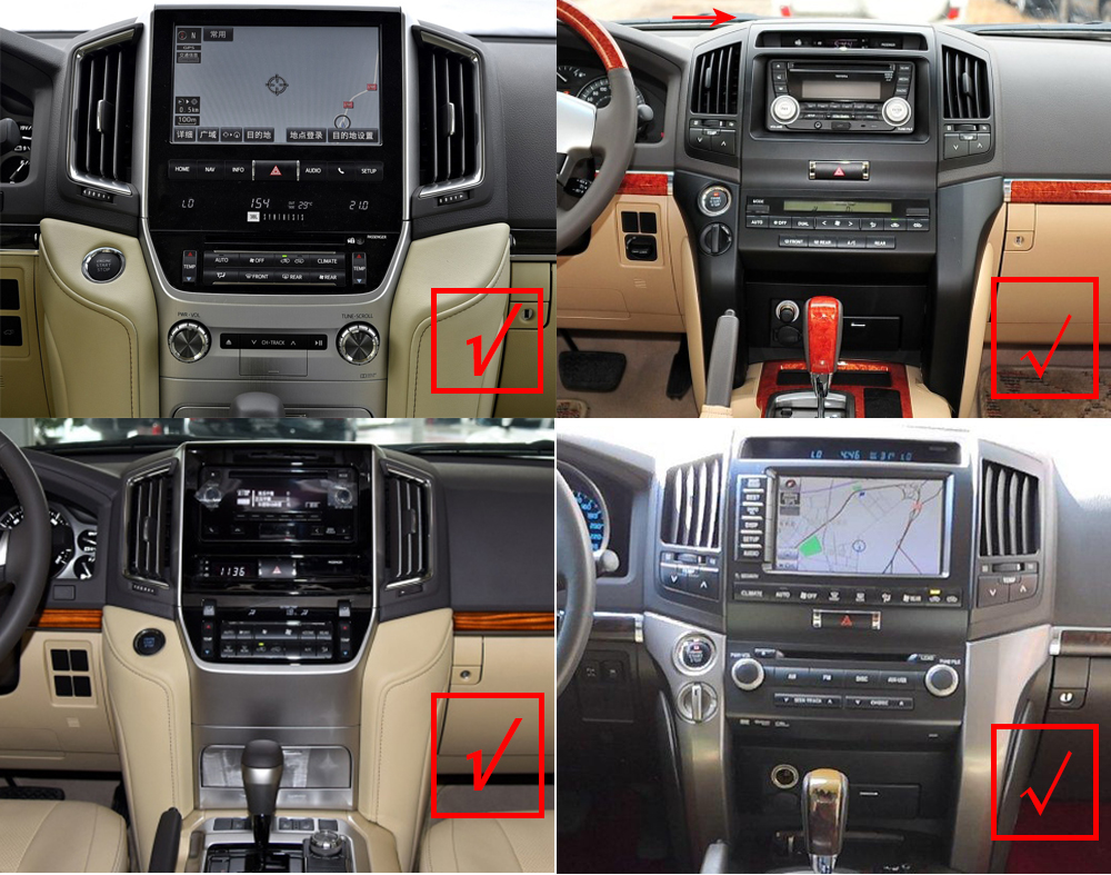 12.3inch Android Carplay Car radio For Toyota land Cruiser LC200 Multimedia Player Stereo Android GPS Navigation Carplay