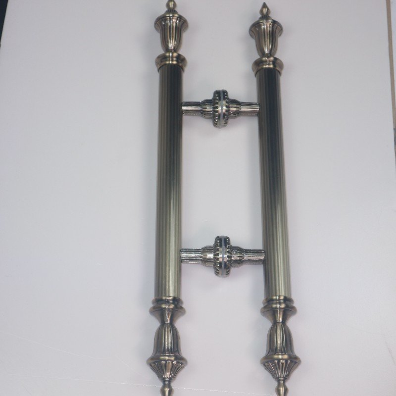 European Style Zinc Alloy Bronze Antique Door Handle for Hotel Door Replacement