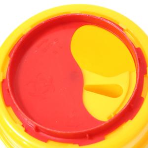 Medical Sharps Disposal Container Waterproof Round PVC Plastic Box Sharps