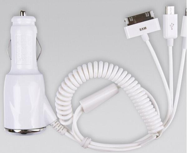 iphone charger with 3 exlusive ports /car phone charger/cell phone charger/ipad