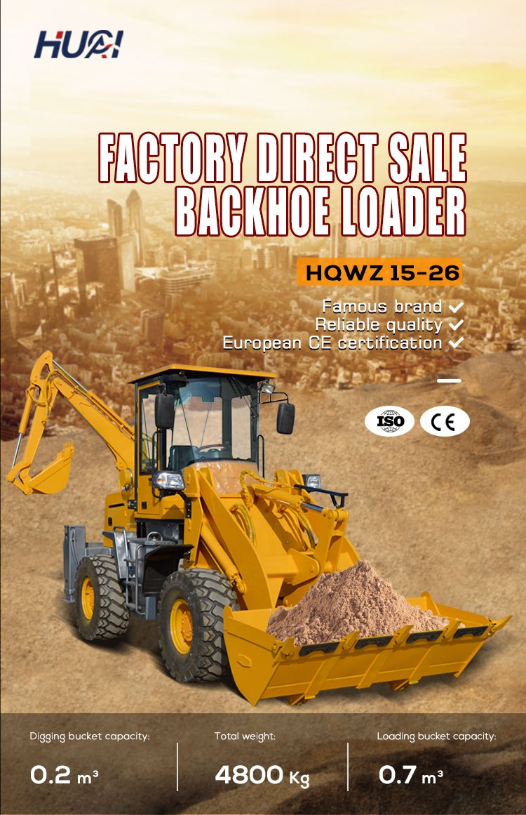 BOXINHUASHENG Hydraulic Pump Loader Backhoe Attachment Front End Loader With Backhoe