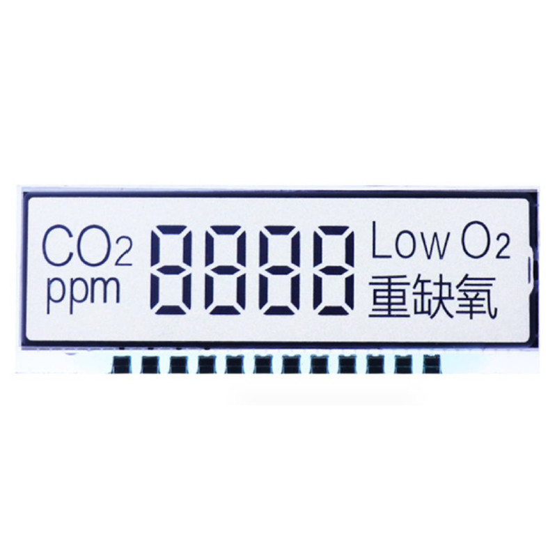 Customized Size VA Digit LCD Screen TN HTN FSTN Custom 7 Segment Monochrome Meter Display