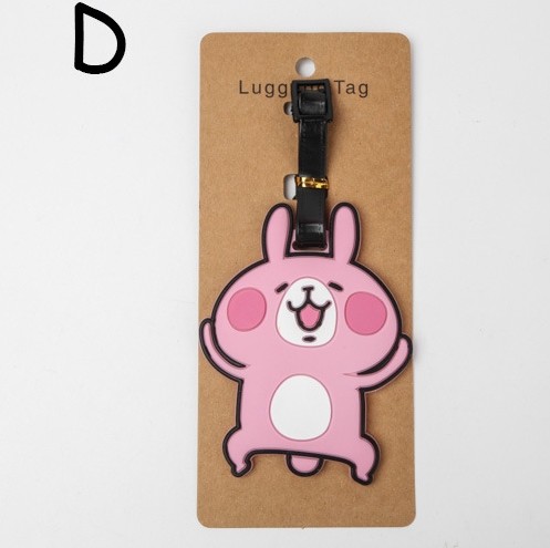 Custom Newest Design Cartoon Soft PVC Luggage Tags Custom Rubber Bag Tags