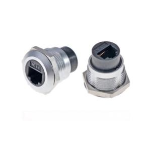 CAT6 Zinc Alloy Round Data Connector Dustproof USB Audio Connector for Data