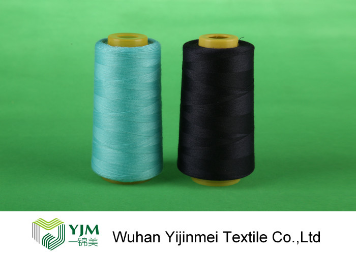 Dyed Ring Spinning Polyester Sewing Thread For Jeans / Handbags / Shoes