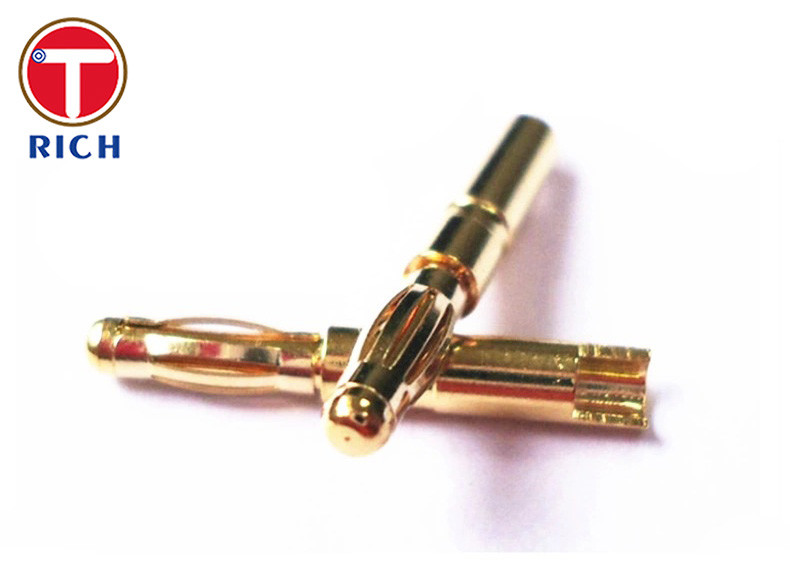 Customized OEM CNC Brass Parts Waterproof Connector Pin Socket Hardware Copper Parts