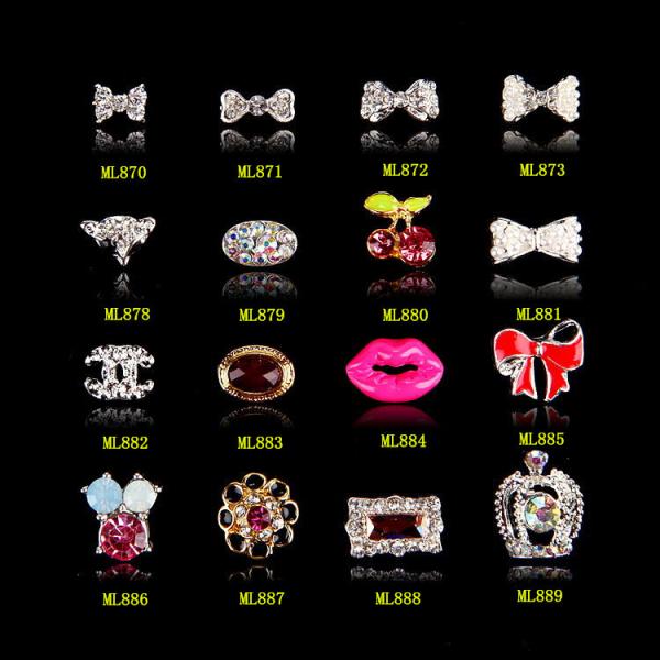 Nail Art Decoration 3d Diamond Alloy Rhinestones Nail Jewelry Crystal Nail tools
