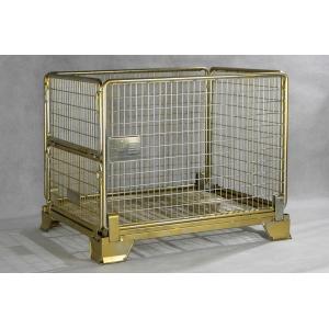  Gold Zinc Galvanised Foldable Pallet Container Push Back Pallet Rack Manufactures