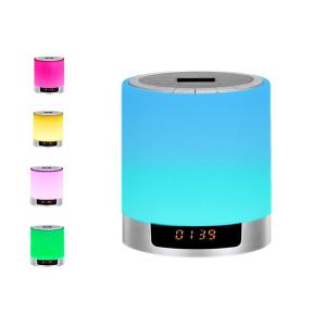 Wireless Speaker Alarm Clock , Dimmable LED Light Alarm Clock With Usb Charging