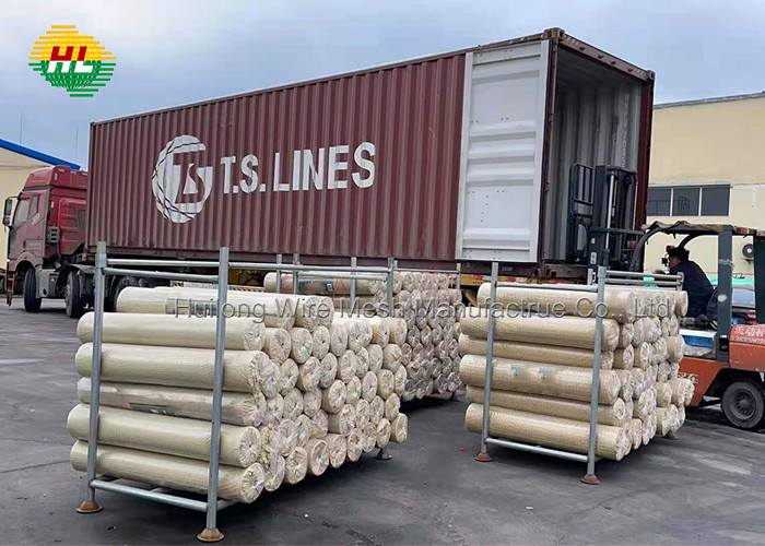 Green PVC Coated Wire Mesh Fencing Rolls 1x1 inch weather resistance