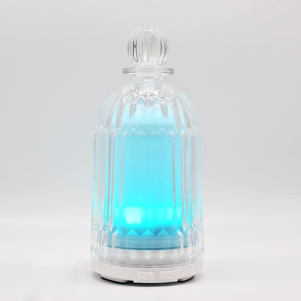 HOMEFISH 120ml Glass Aromatherapy Humidifier Ultrasonic Household Essential Oil Aroma Diffuser