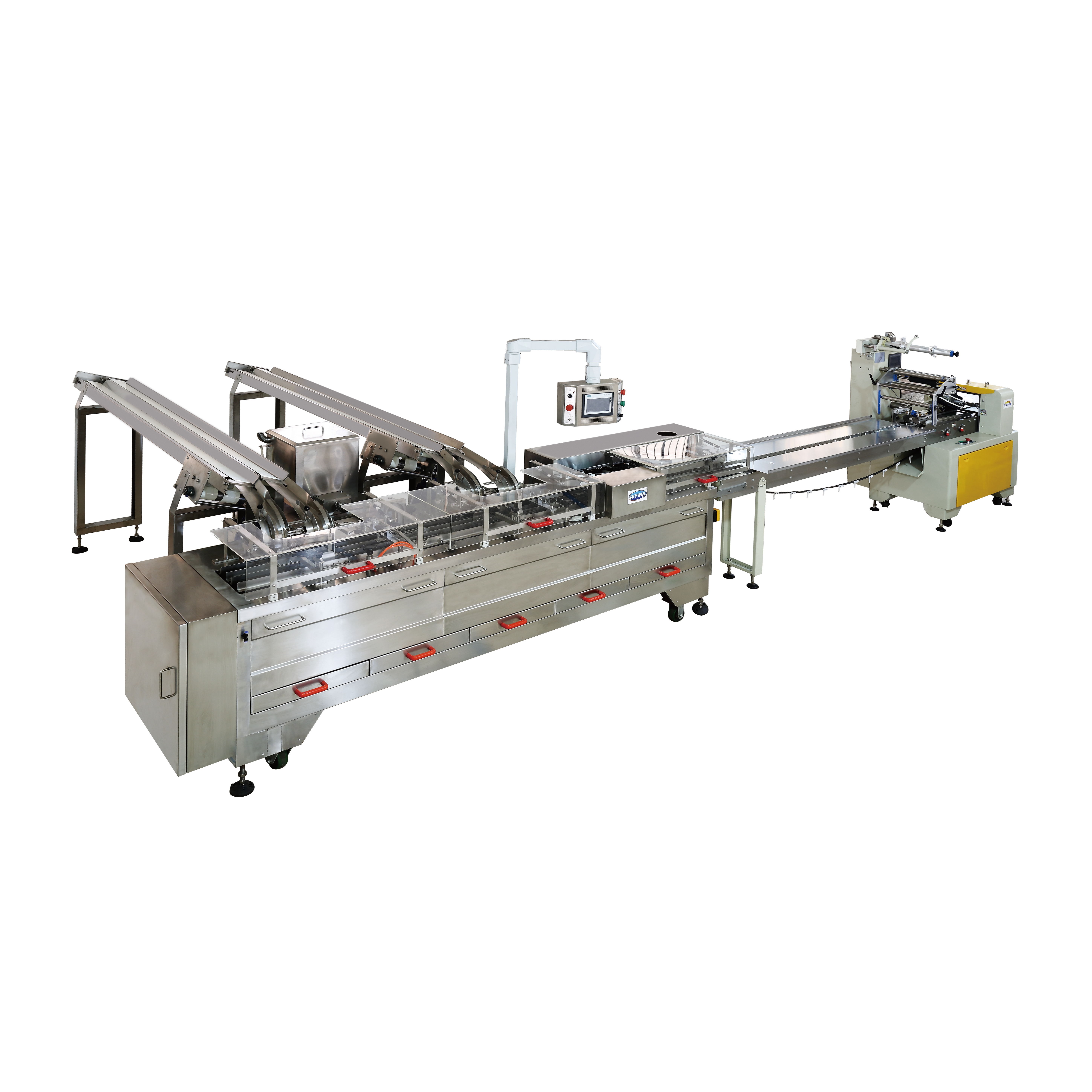 600pcs/Min/Lane Sandwich Biscuit Machine Siemens PLC With Packing Machine