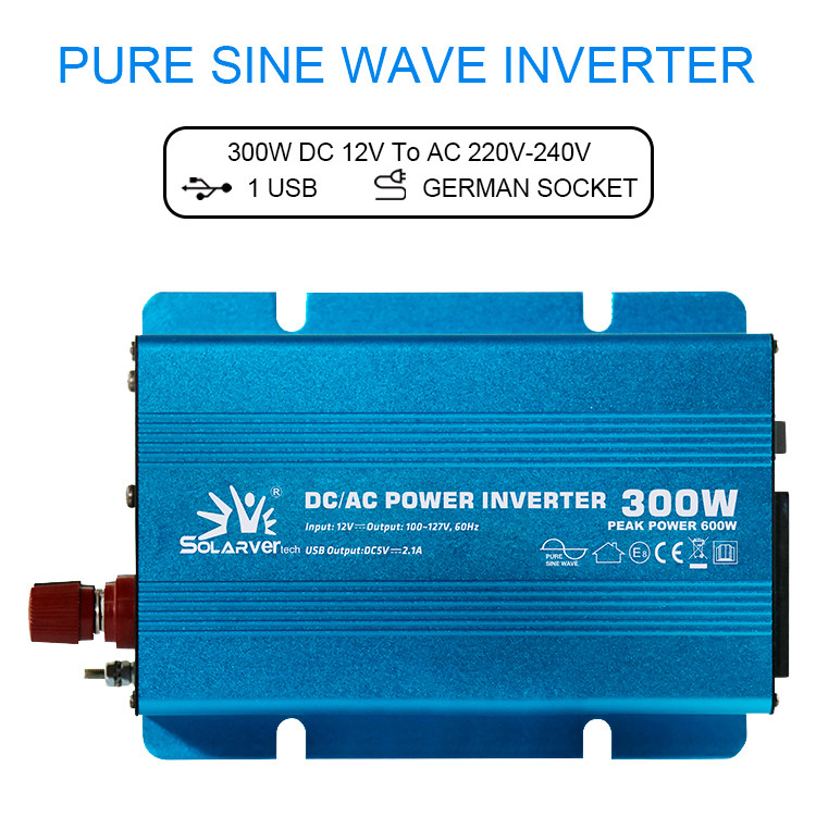 Micro LED Digital Pure Sine Power Inverter , Blue DC AC Pure Sine Wave Inverter
